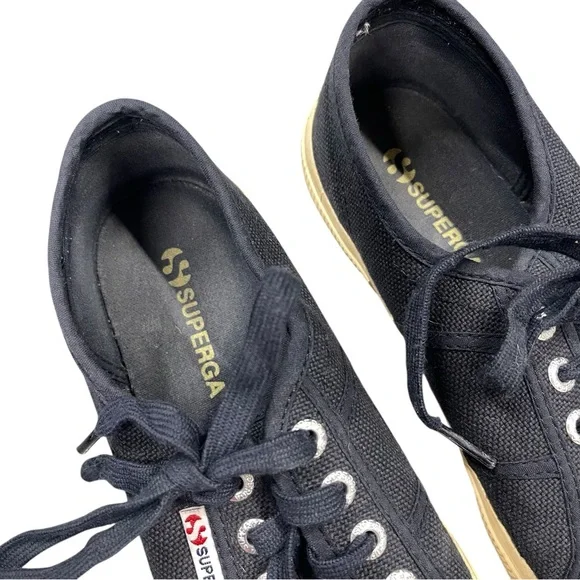 Superga Blue Tennis Shoes 7 Casual Comfy Hi Quality - Picture 4 of 6